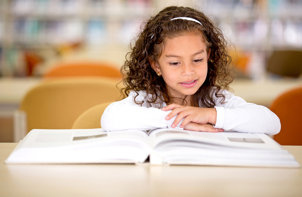 young woman reading